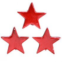 Artículo Estrellas decorativas rojas metálicas para esparcir – 2.ª opción – Ø5 cm 36 piezas