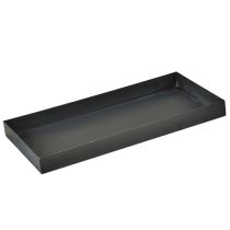 Artículo Bandeja decorativa bandeja metálica lavada negro gris 30×15cm