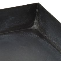 Artículo Bandeja decorativa bandeja metálica lavada negro gris 30×15cm