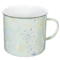 Artículo Taza decorativa, maceta, mandala, esmaltada, Ø13cm H12cm