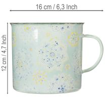Artículo Taza decorativa, maceta, mandala, esmaltada, Ø13cm H12cm