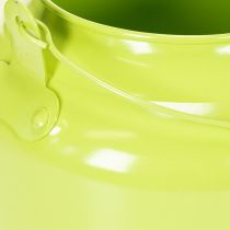 Artículo Tetera decorativa de metal, verde manzana - maceta - Ø20cm H15cm - decoración versátil para el jardín e idea de regalo