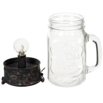 Artículo Vaso decorativo con lámpara LED Ø8cm H16cm