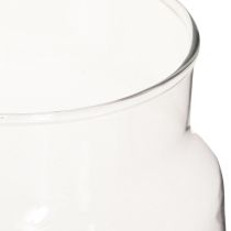 Artículo Jarrón decorativo florero de cristal transparente Ø14cm H15cm