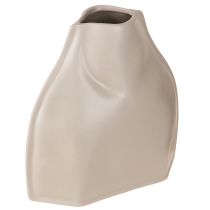Artículo Jarrón decorativo de cerámica gris moderno de cerámica para decoración 22×9×22,5 cm
