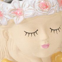 Artículo Jarrón decorativo de cerámica para niña, Ø7,5cm, alto 16cm, 2 unidades