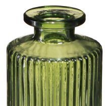 Artículo Jarrones decorativos mini jarrones verdes vidrio retro Ø5cm H13cm 6 piezas