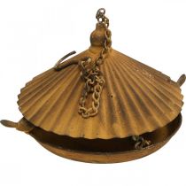 Artículo Bebedero para pájaros decorativo, bebedero para pájaros, jardín decorativo de rejilla Ø23cm H27.5cm