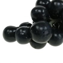 Artículo Uvas negras decorativas, fruta artificial, 18 cm.