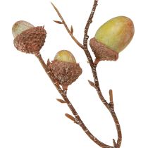 Artículo Rama decorativa bellotas decoración verde otoño decoración artificial 80cm