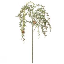 Artículo Rama de alerce decorativa con piñas, verde, decoración invernal, 93 cm, nevada, rama navideña artificial.