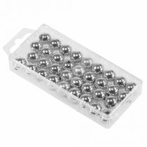 Artículo Cuentas decorativas plata metalizada 14mm 35 piezas