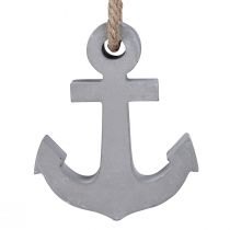 Artículo Ancla decorativa hormigón marítimo gris blanco 11,5cmx14cm 2ud