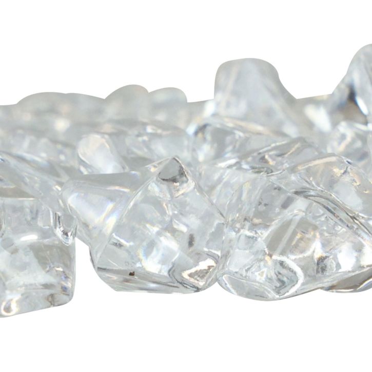Artículo Cubitos de hielo decorativos, cubitos de hielo artificiales, acrílico, transparente, 1 cm, 200 g