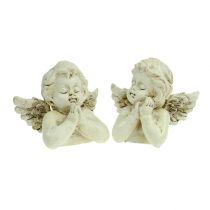 Artículo Ángel decorativo orando crema 9cm 8uds