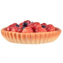 Artículo Pastel de fresa decorativo ficticio de comida para decoración de pasteles de panadería pastel artificial Ø15cm