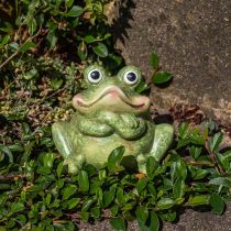 Pareja de ranas de cerámica, pareja de ranas de cerámica, decoración de verano 14cm 2pcs