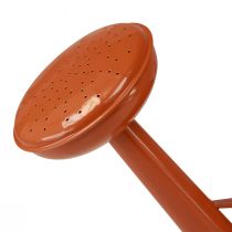 Artículo Regadera decorativa de metal de estilo rústico, color marrón anaranjado, 26 cm, 5 l. Uso versátil como jardinera y regadera decorativa.