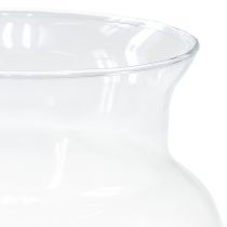 Artículo Jarrón de cristal decorativo farol de cristal transparente Ø18cm H20cm