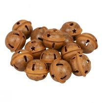 Artículo Campanas decorativas campanas navideñas de metal óxido decorativo 2cm 24 piezas