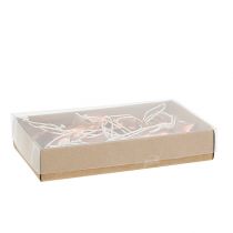 Artículo Estrella colgante decorativa, corazón cobre 3-4cm 24 piezas