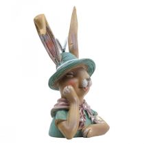 Deco conejo conejo busto decoración figura cabeza conejo 18cm