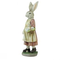 Artículo Cesta decorativa de conejito mujer huevos de Pascua figura decorativa Pascua H37cm