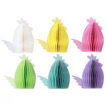 Artículo Gallinas decorativas de papel alveolar 11×6m5×12cm 6ud