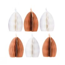 Artículo Papel decorativo gallina alveolar blanco naranja 5,5×3,5×6cm 6uds