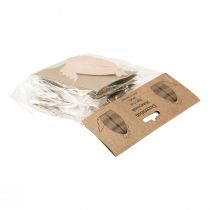 Artículo Papel decorativo pollo gallo panal blanco naranja 7,5×4,5×8cm 6uds