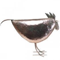 Artículo Deco Pollo Metal Deco Metal Pájaro Metálico Rosado 51×16×36cm