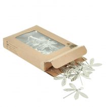 Artículo Libélulas decorativas para colgar decoración de verano plata 5×4cm 36 piezas