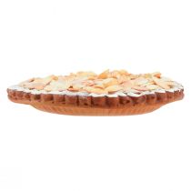 Artículo Pastel de almendras decorativo para escaparates y panaderías, engañosamente realista, pastel falso, 19 cm
