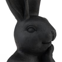 Artículo Conejo de Pascua decorativo busto de conejo negro decoración de Pascua 22,5 cm