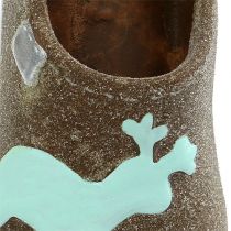 Artículo Pantuflas decorativas 9,5cm marrón 6ud