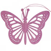 Deco mariposas percha decorativa violeta/rosa/rosa 12cm 12uds
