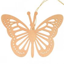 Artículo Percha decorativa con mariposas, color naranja, rosa y amarillo, 12 cm, 12 unidades