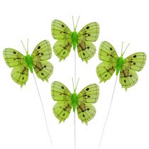 Artículo Deco mariposas verdes 8cm 6pcs