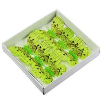 Artículo Deco mariposas verdes 8cm 6pcs