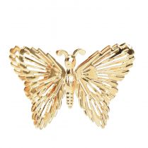 Artículo Mariposas decorativas decoración colgante de metal dorado 5cm 30ud
