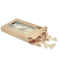 Artículo Mariposas decorativas decoración colgante de metal dorado 5cm 30 piezas