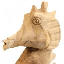 Artículo Caballito de mar decorativo de madera grande, decoración marítima Al. 38 cm