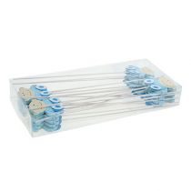 Artículo Plug decorativo azul bebe 5cm L25cm 20uds