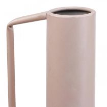 Florero decorativo jarra decorativa de metal rosa claro 19.5cm H38.5cm