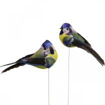 Artículo Deco Birds on Wire Muelle Deco Blue Tit 10×3cm 9pcs