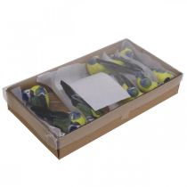 Artículo Deco Birds on Wire Muelle Deco Blue Tit 10×3cm 9pcs