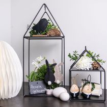 Artículo Pájaros decorativos pájaros de madera negros decoración de madera primavera 13,5cm 6 piezas