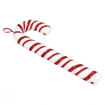 Artículo Bastón de caramelo decorativo decoración de ventana navideña rayas rojas y blancas Al 51,5 cm