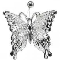 Artículo Mariposa colgante decorativa, decoración de boda, mariposa de metal, primavera 6 piezas