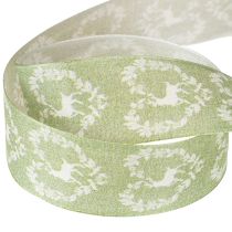Artículo Cinta decorativa ciervo verde 40mm 20m